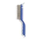 4067200 Sparta Blue Scratch Brush with Stainless Steel Wire Bristles, 11.375 in Length