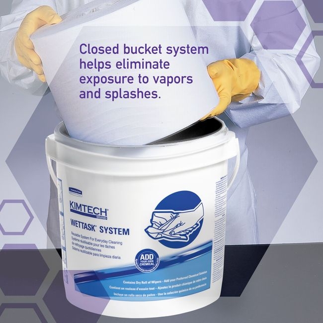 Power Clean Wettask White 1 Ply WiPer for Solvents System