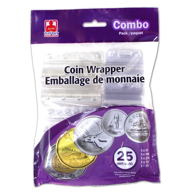 Plastic Coin Wrapper Combo Pack