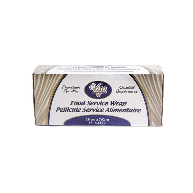 Viro Film Alimentaire En Pvc De Calibre 39 Avec Coupe-métal, 11 Po X 2 500 Pi