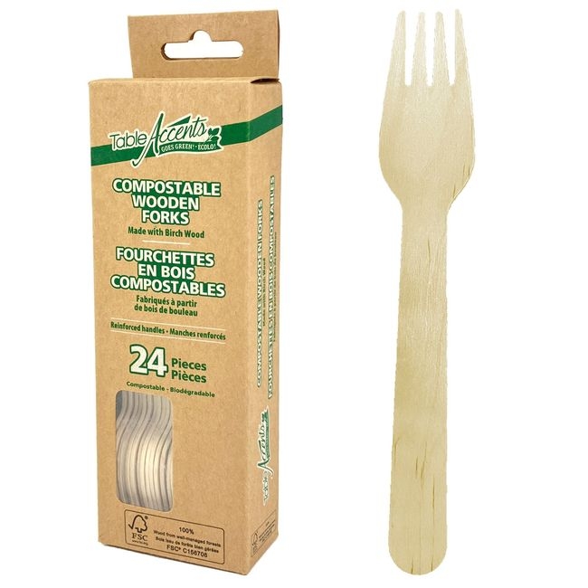 Birch Wood Reinforced Handle Fork