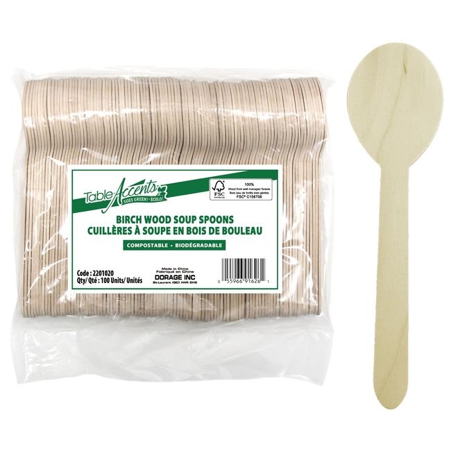 Individually Wrapped Birch Wood Forks