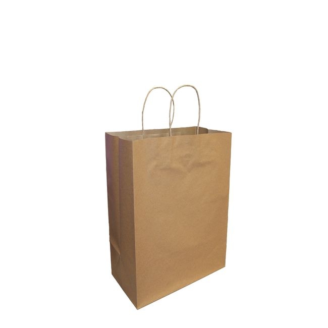 Kraft Paper Shopping Bag with Twisted Handle