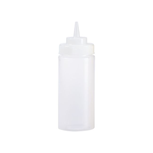 Polyethylene Clear 16 oz Wide Mouth Squeeze Bottle
