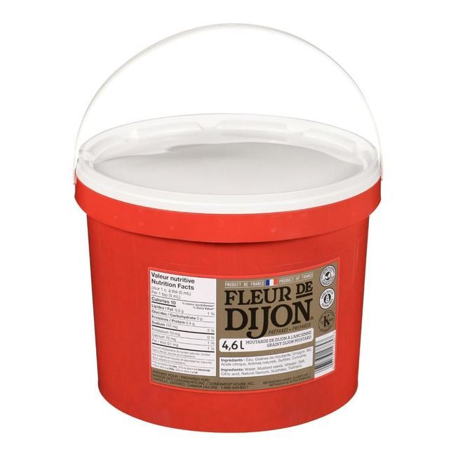 Fleur De Dijon Grainy Dijon Mustard, 4.63 L -- 2 Per Case