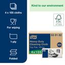 W4 White Heavy-Duty Cleaning Cloth