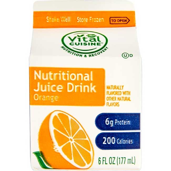 6 fl oz 206 Orange Nutritious Juice Drink