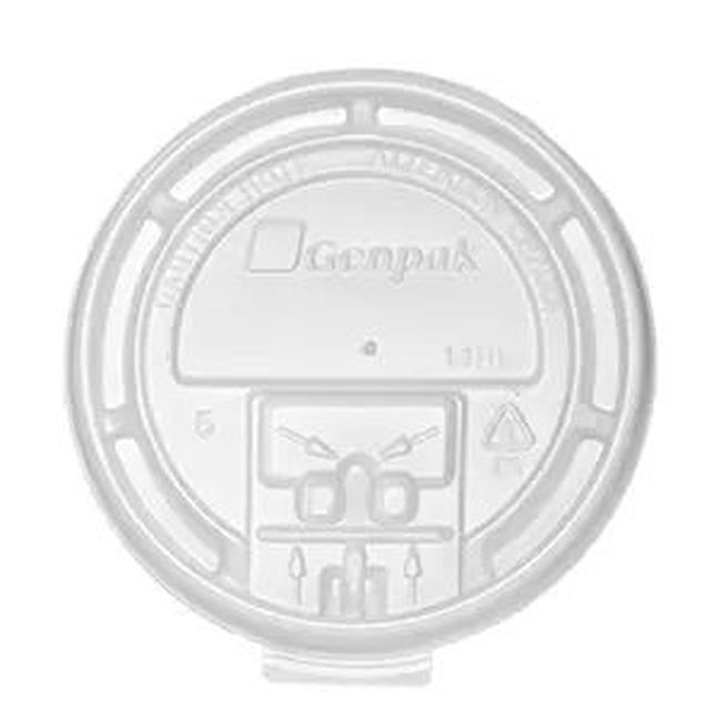 White HIPS Hot Drink Flat Lid for 10/12/16/20 oz Cup
