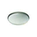 Tin Plate Round Fluted Tart Mold with Fixed Bottom