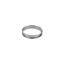 Stainless Steel Tart Ring with Rolled Edges