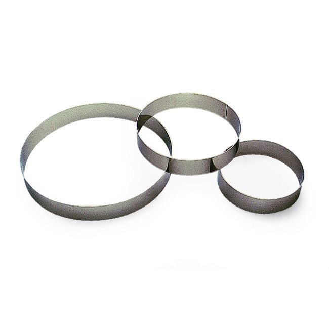 Gobel Stainless Steel Custard Ring, 10.2 In Diameter X 1.4 In Cavity