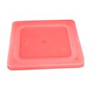 52434-02 Super Pan V Flexible Steam Table Hotel Red Sixth Size Pan Lid, 6.406 x 6.976 x 0.527 in Overall
