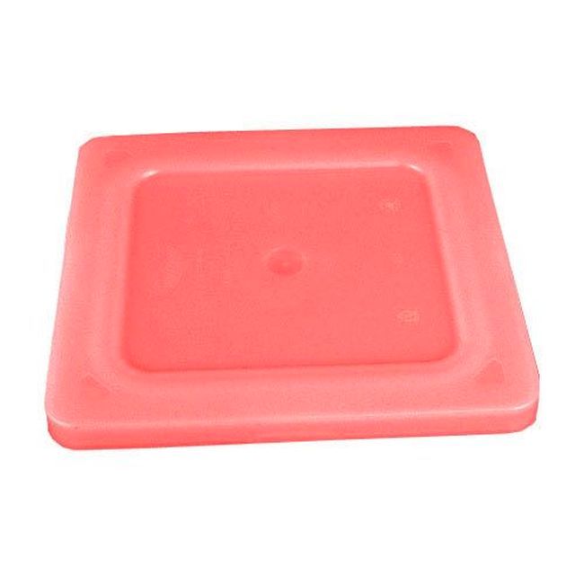 Vollrath 52434-02 Super Pan V Flexible Steam Table Hotel Red Sixth Size Pan Lid, 6.406 X 6.976 X 0.527 In Overall
