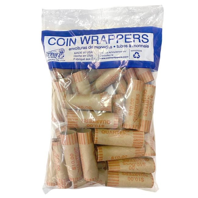 Paper Quarters Coin Wrapper