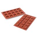 Siliconflex Alimentary Silicone 15 Cavities Mini Square Dessert Mold
