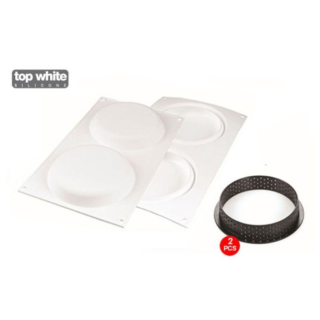 Microperforated Tart Ring and Silicone Mold Kit