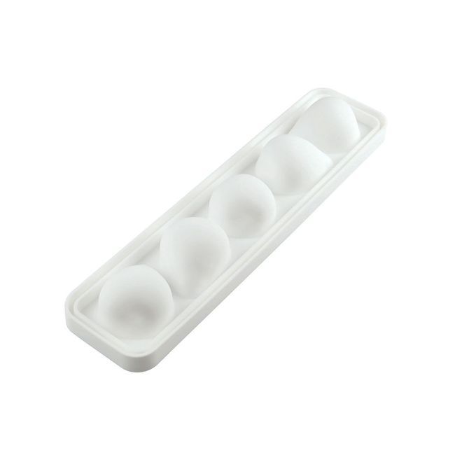 Silikomart Fragola 120 Silicone Mold With Plastic Support, 60 Mm Length X 77 Mm Width X 54 Mm Height