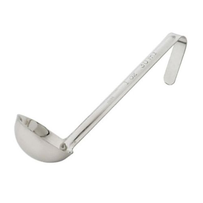 Winco Ldi-10sh Stainless Steel One Piece Ladle With 6 In Handle, 1oz Capacity