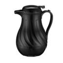 VSW-42K Black Plastic Insulated Beverage Carafe with Swirl Pattern
