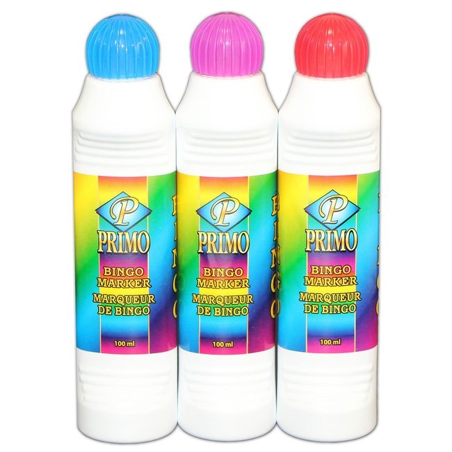 Blue Red Magenta Bingo Dabbers