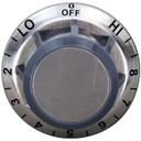 OFF-HI-8-2 Grey and Silver Tstat Dial for Star Manufacturing Part Number 2R-40315