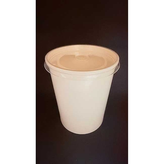 White Soup Cup with Lid