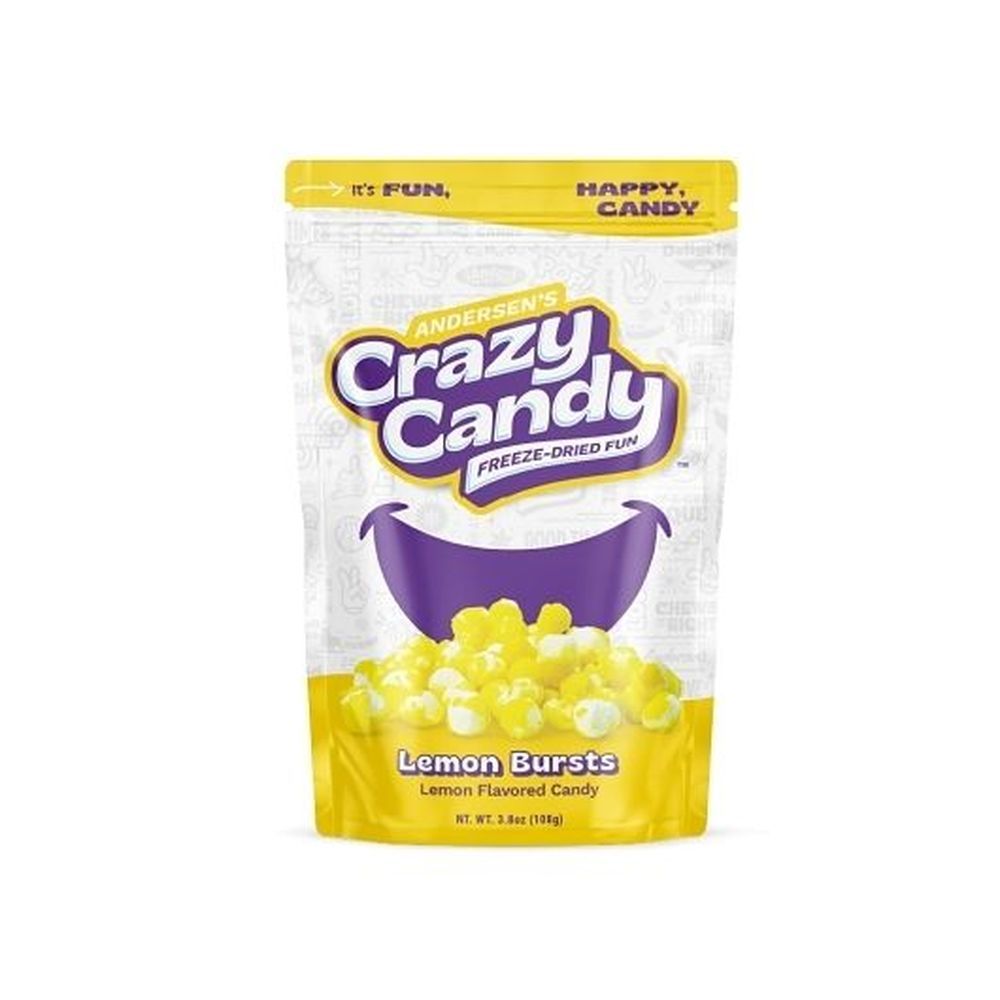 Crazy Candy Freeze-dried Fun Lemon Bursts Candy, 93.55 G -- 12 Per Case