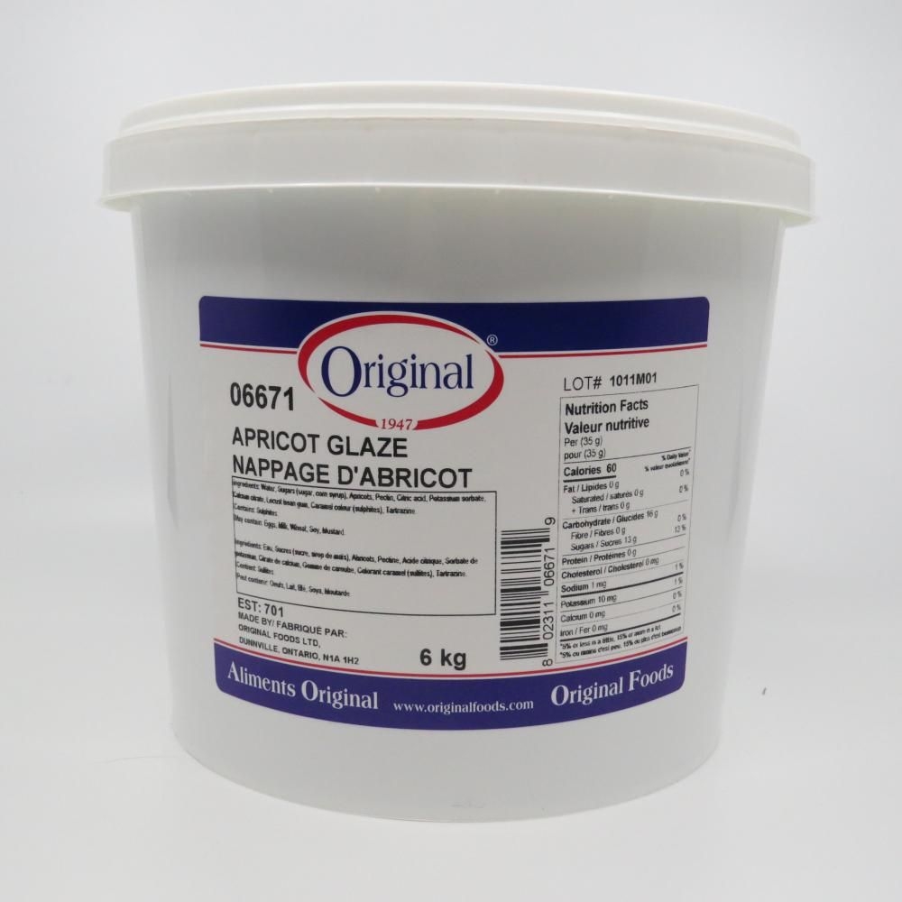 Orange Coloured Apricot Glaze