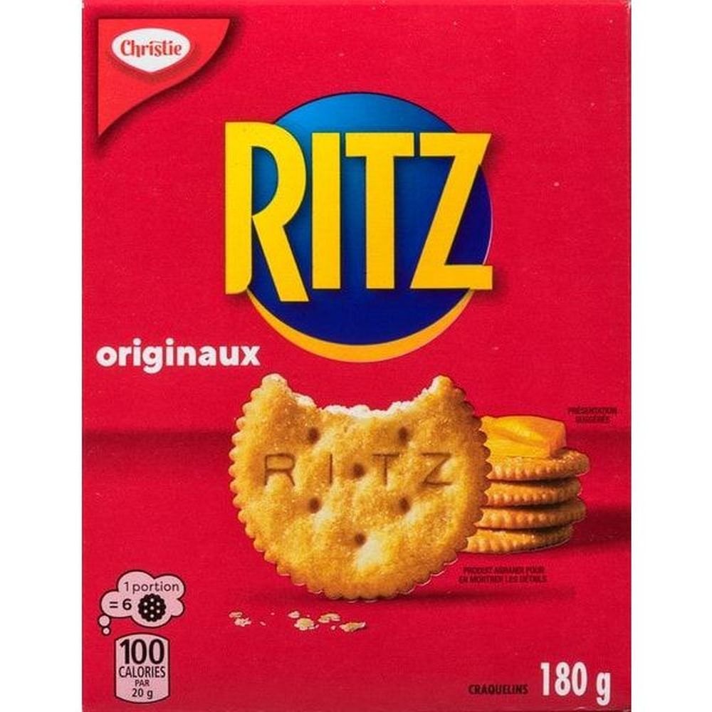 Craquelins Ritz Original, 180 G -- 12 Par Bo Ite