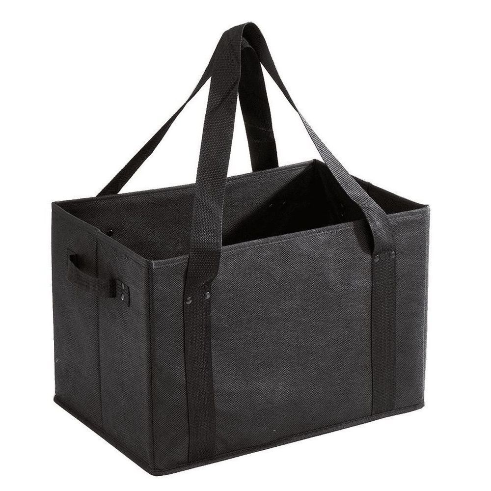 Eco Guardian Sac Pliable Noir Avec Poignées, 43 X 28 X 27 Cm – 20 Par Carton