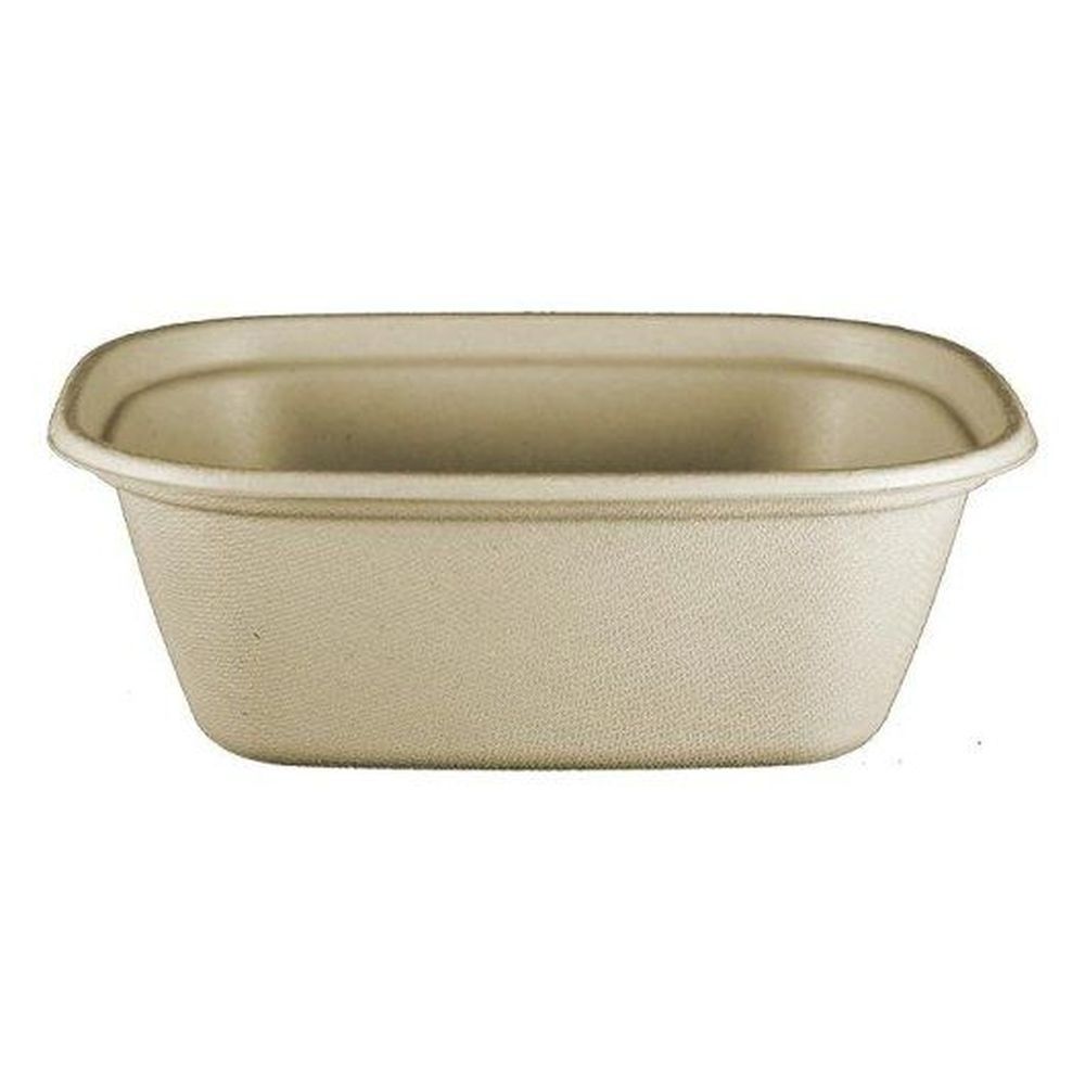 World Centric Lined Compostable Fiber Box, 50 Count -- 8 Per Case
