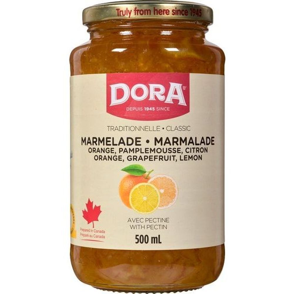 Dora Marmelade Aux Trois Fruits Avec Pectine, 500 Ml -- 12 Par Boîte