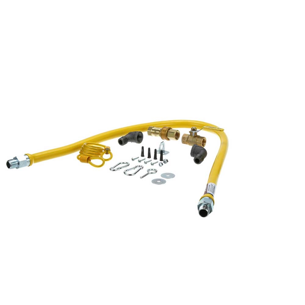 DOR1650KIT48 Deluxe Blue Gas Hose Connector Kit, 1/2 x 48 in